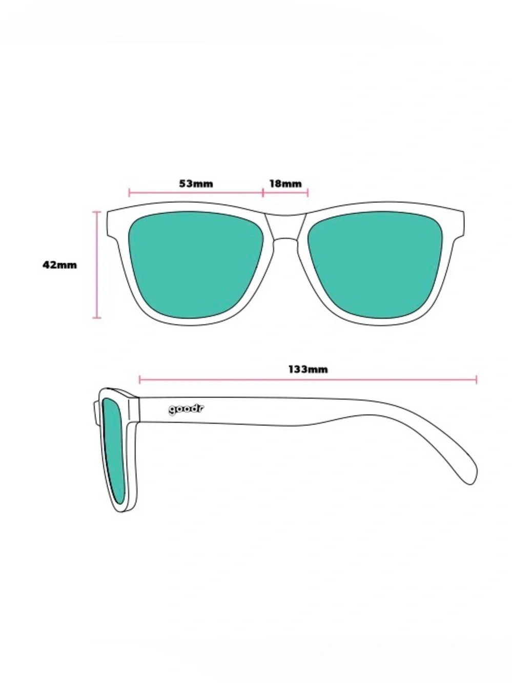 Goodr OG BLUE LOBSTER'S SCUBA REVENGE Sunglasses. Regular in Blue. New in Box